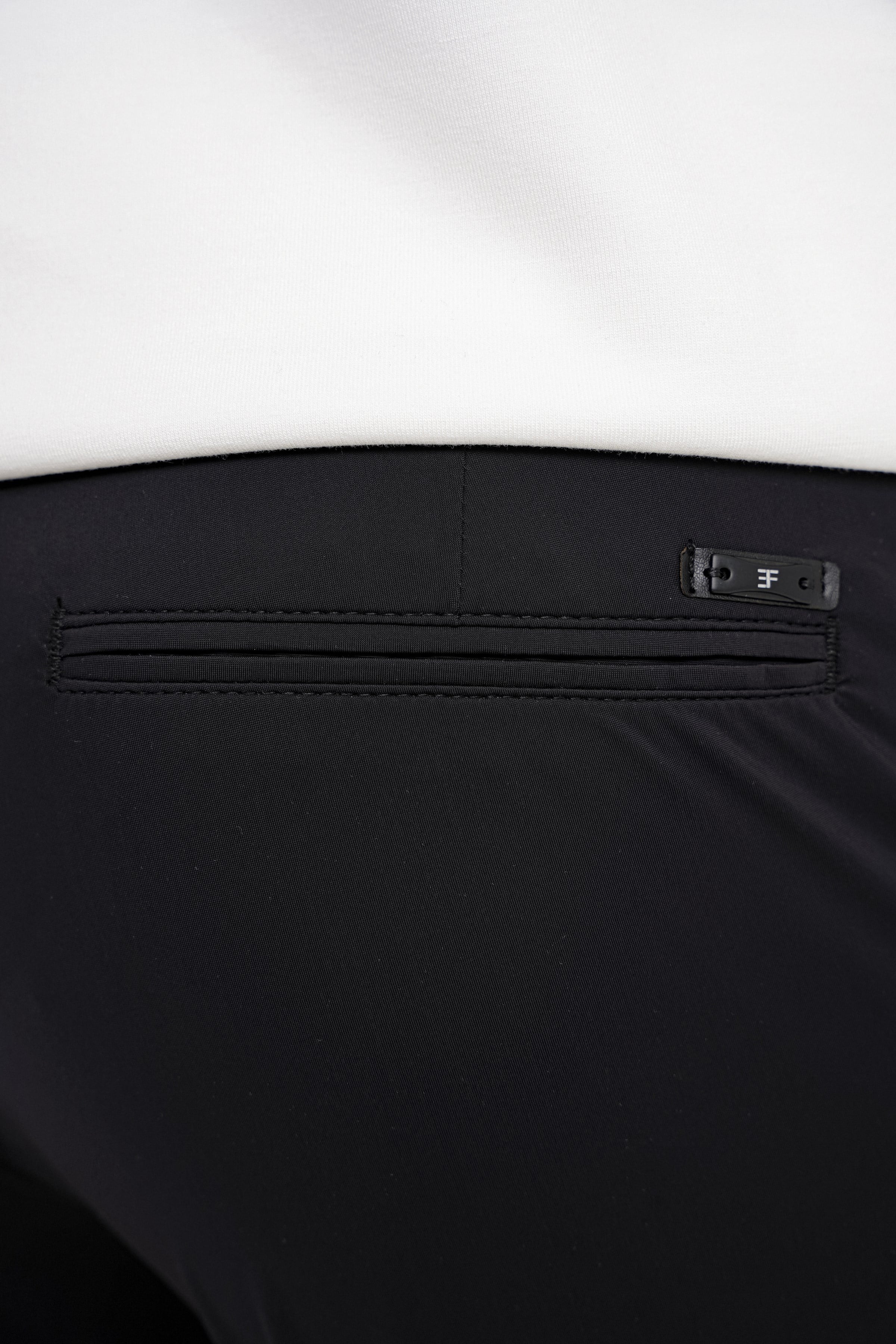 Comfort Fit Rahat Kalıp Esnek Spandex Kumaş Düz Siyah Jogger Pantolon P 1187