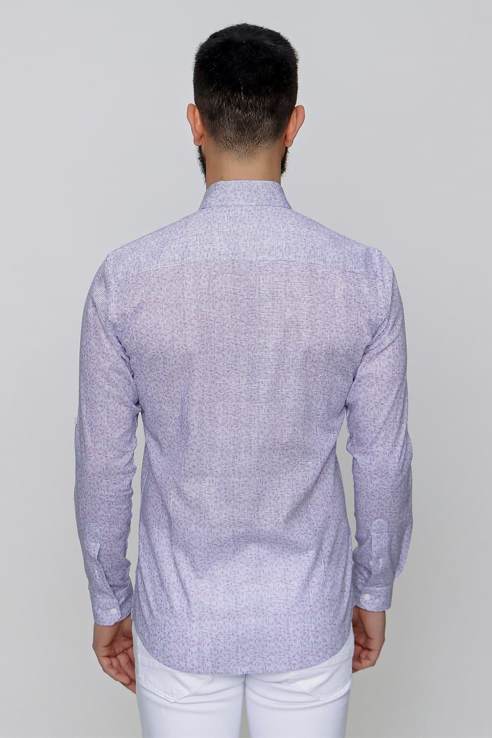 G 1472 Slim Fit Beyaz Spor Gömlek