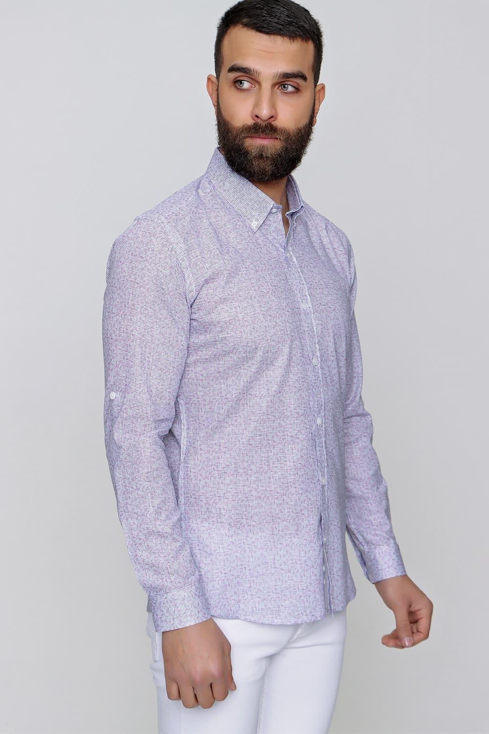 G 1472 Slim Fit Beyaz Spor Gömlek