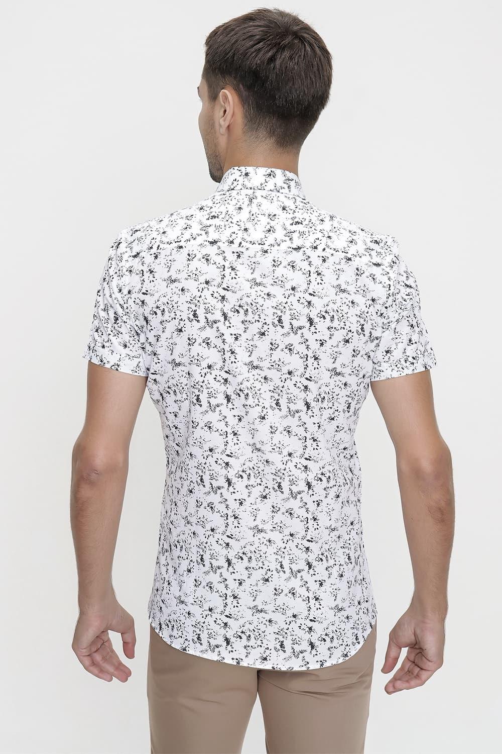 G 1474 Slim Fit Beyaz Spor Gömlek