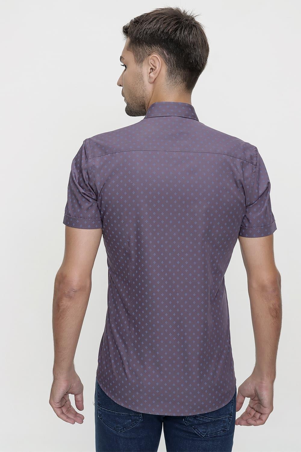 G 1474 Slim Fit Füme Spor Gömlek