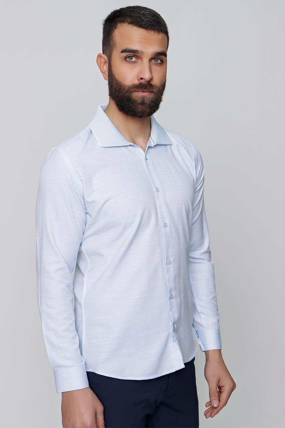 G 1491 Slim Fit Açık Mavi Spor Gömlek