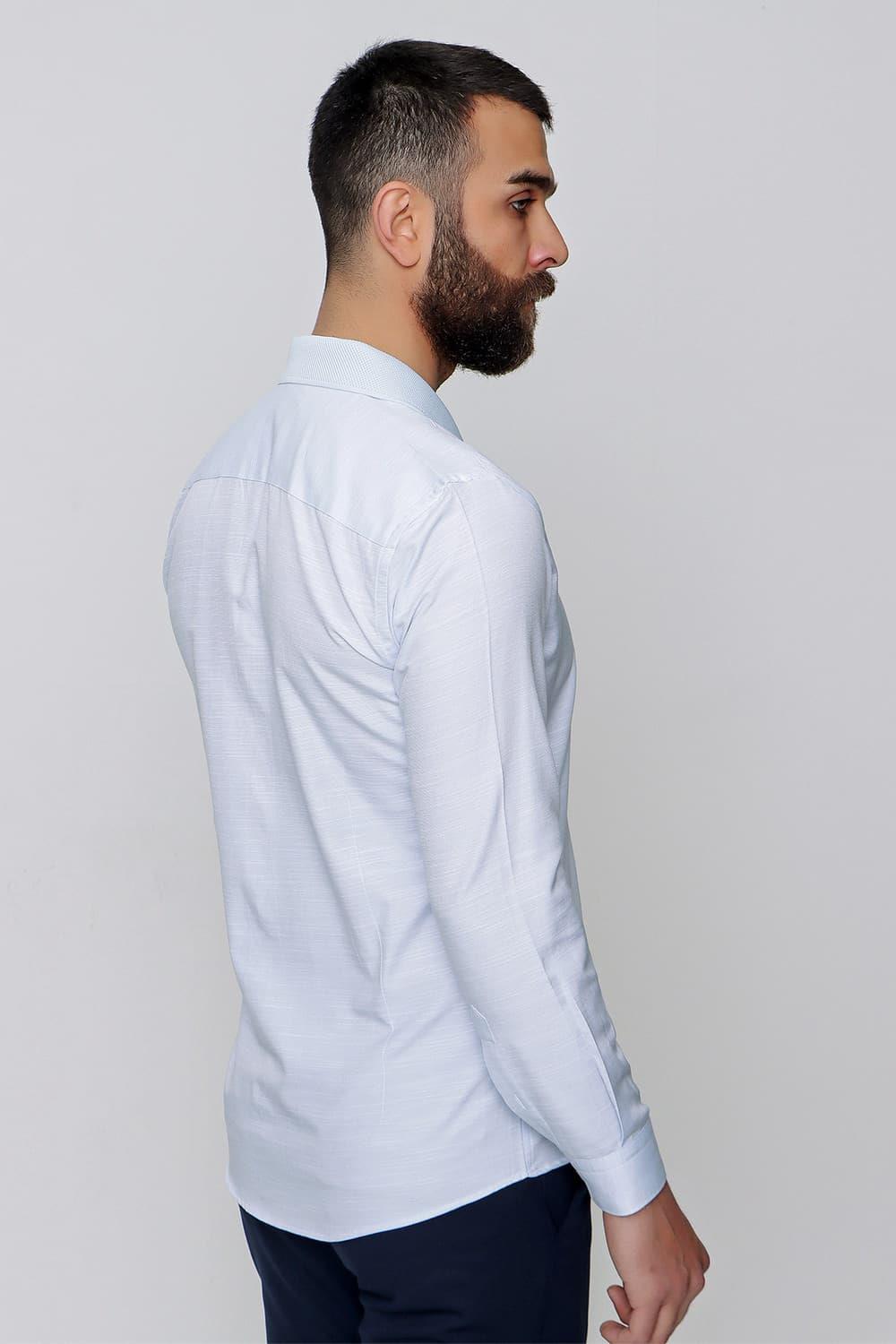 G 1491 Slim Fit Açık Mavi Spor Gömlek