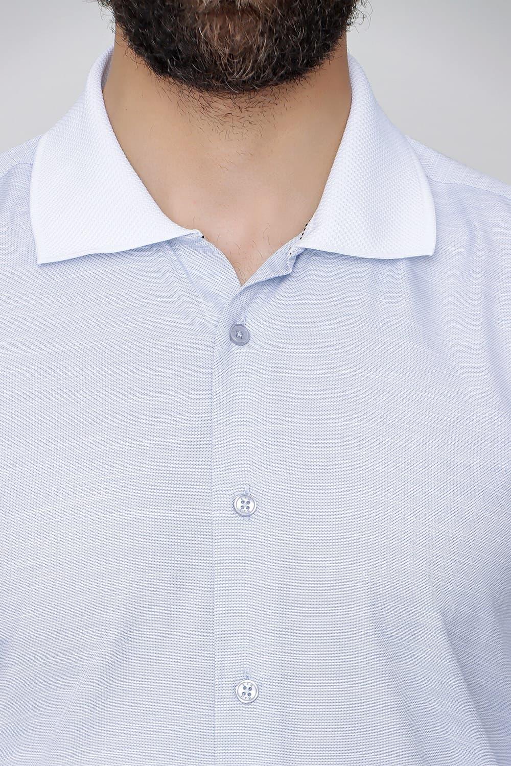 G 1491 Slim Fit Koyu Mavi Spor Gömlek