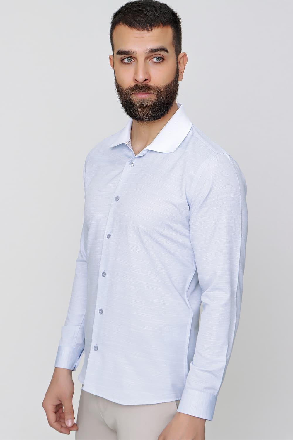 G 1491 Slim Fit Koyu Mavi Spor Gömlek