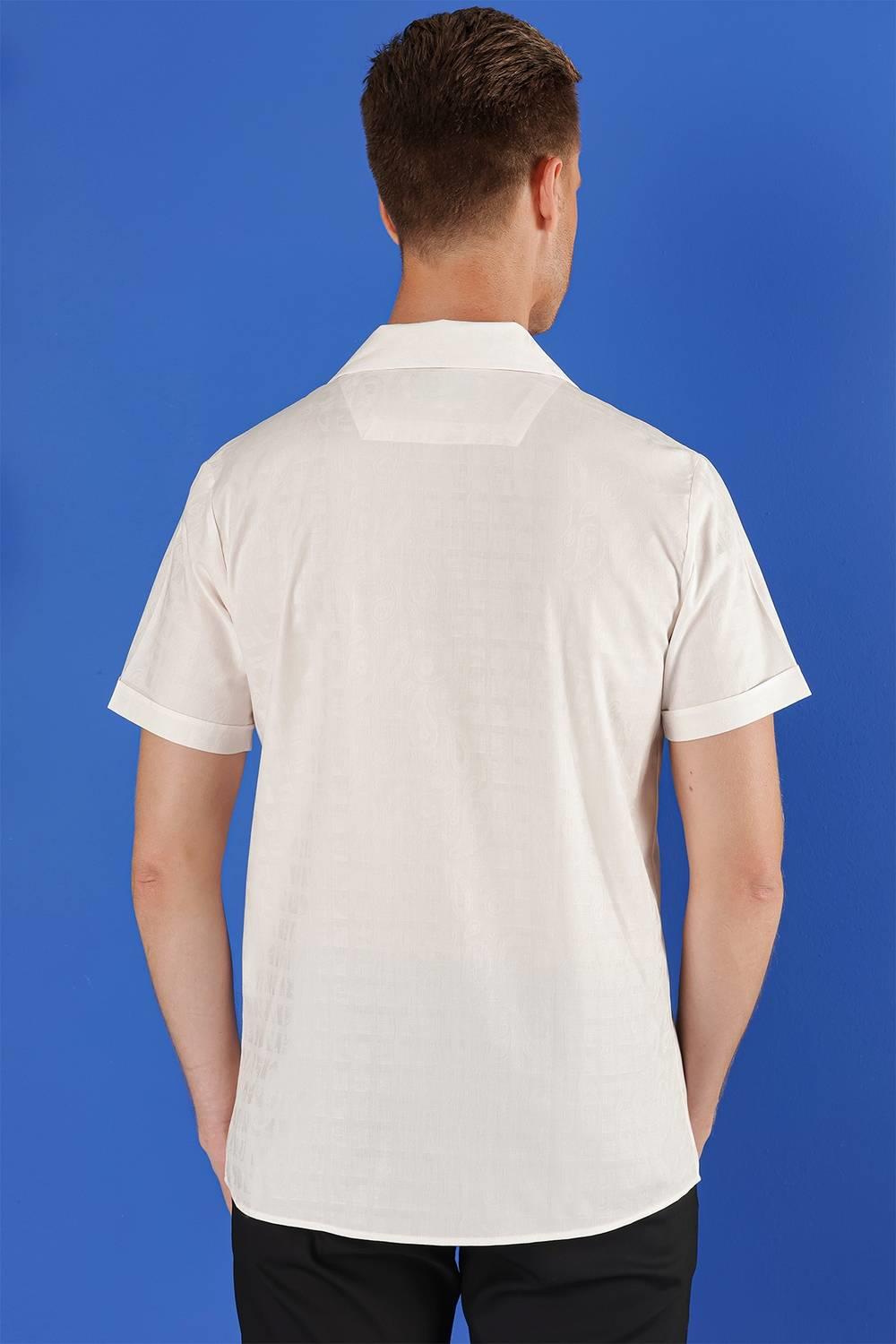 G 1533 Slim Fit Beyaz Klasik Gömlek