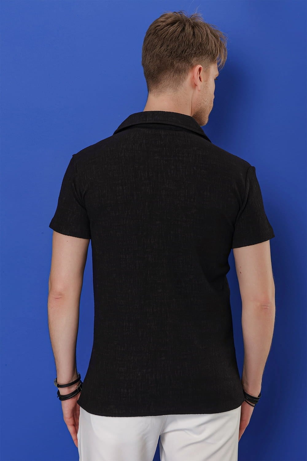 G 1535 Slim Fit Siyah Klasik Gömlek
