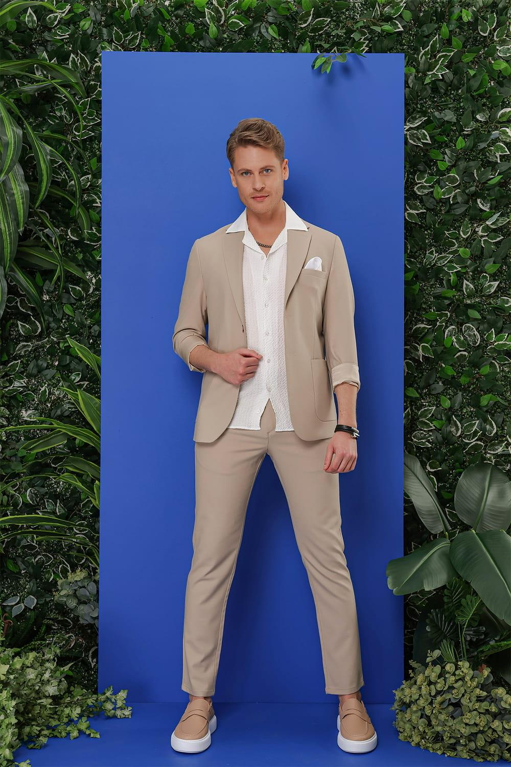 G 1536 Slim Fit Beyaz Klasik Gömlek