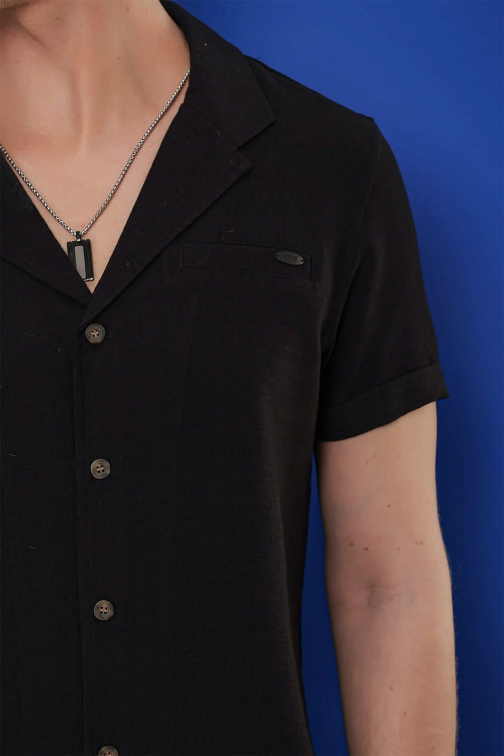G 1549 Slim Fit Siyah Klasik Gömlek