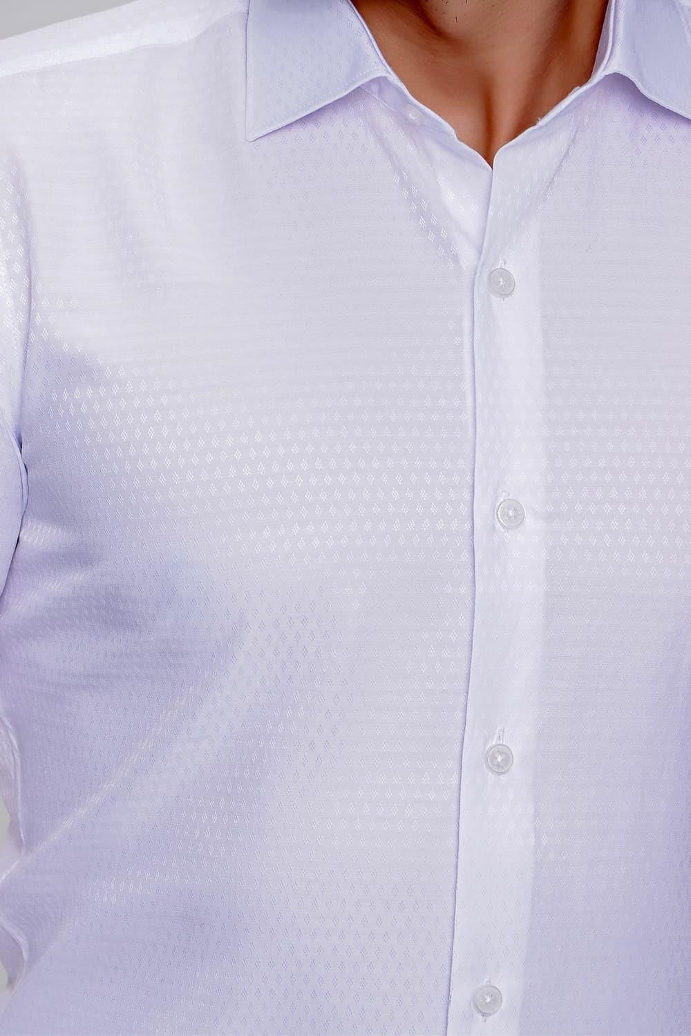 GK 627 Beyaz Klasik Gömlek