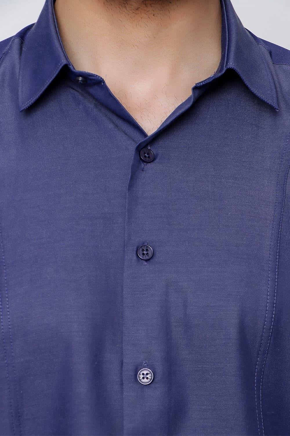 GK 635 İndigo Klasik Gömlek