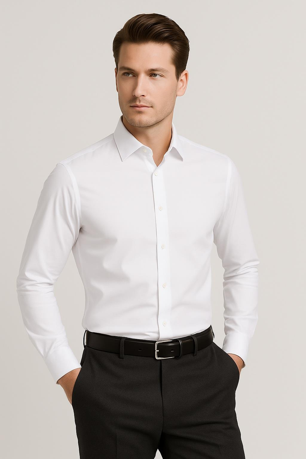 GK 649 Beyaz Altro Gömlek