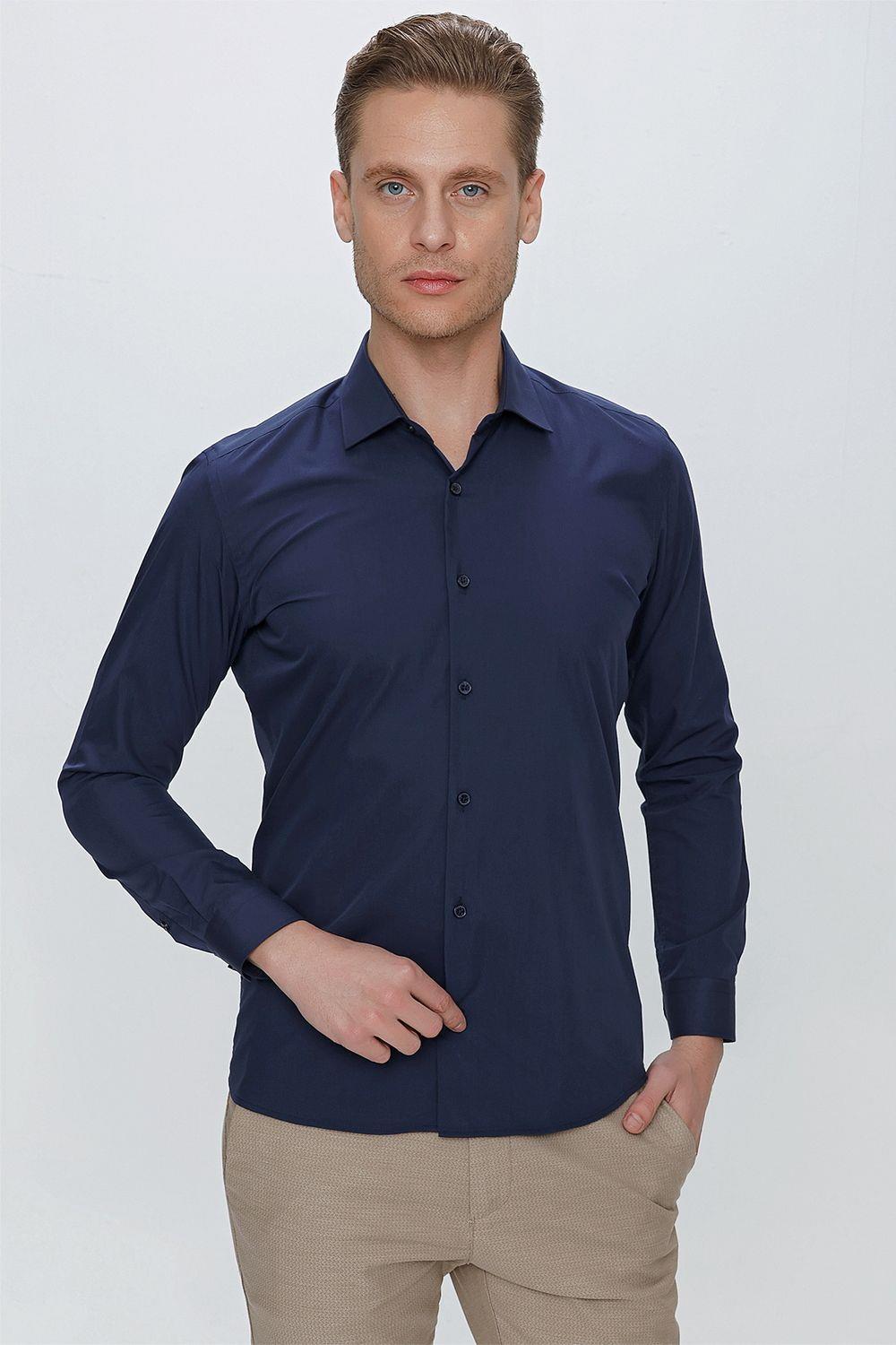 GK 649 Lacivert Altro Gömlek