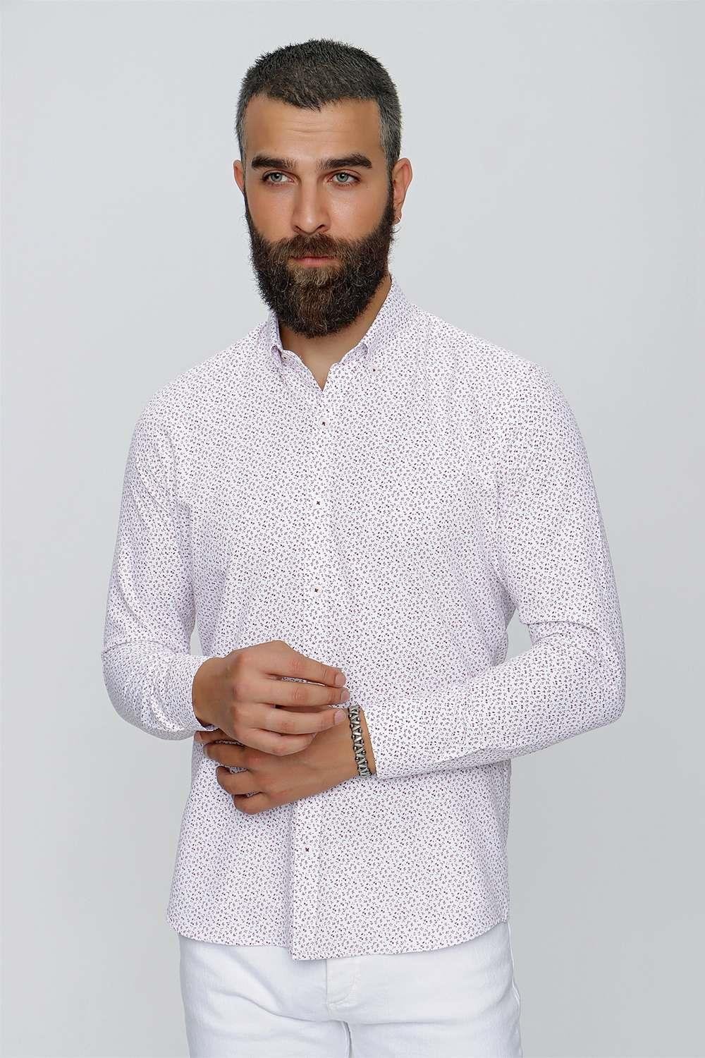 GK 650 Beyaz Klasik Gömlek