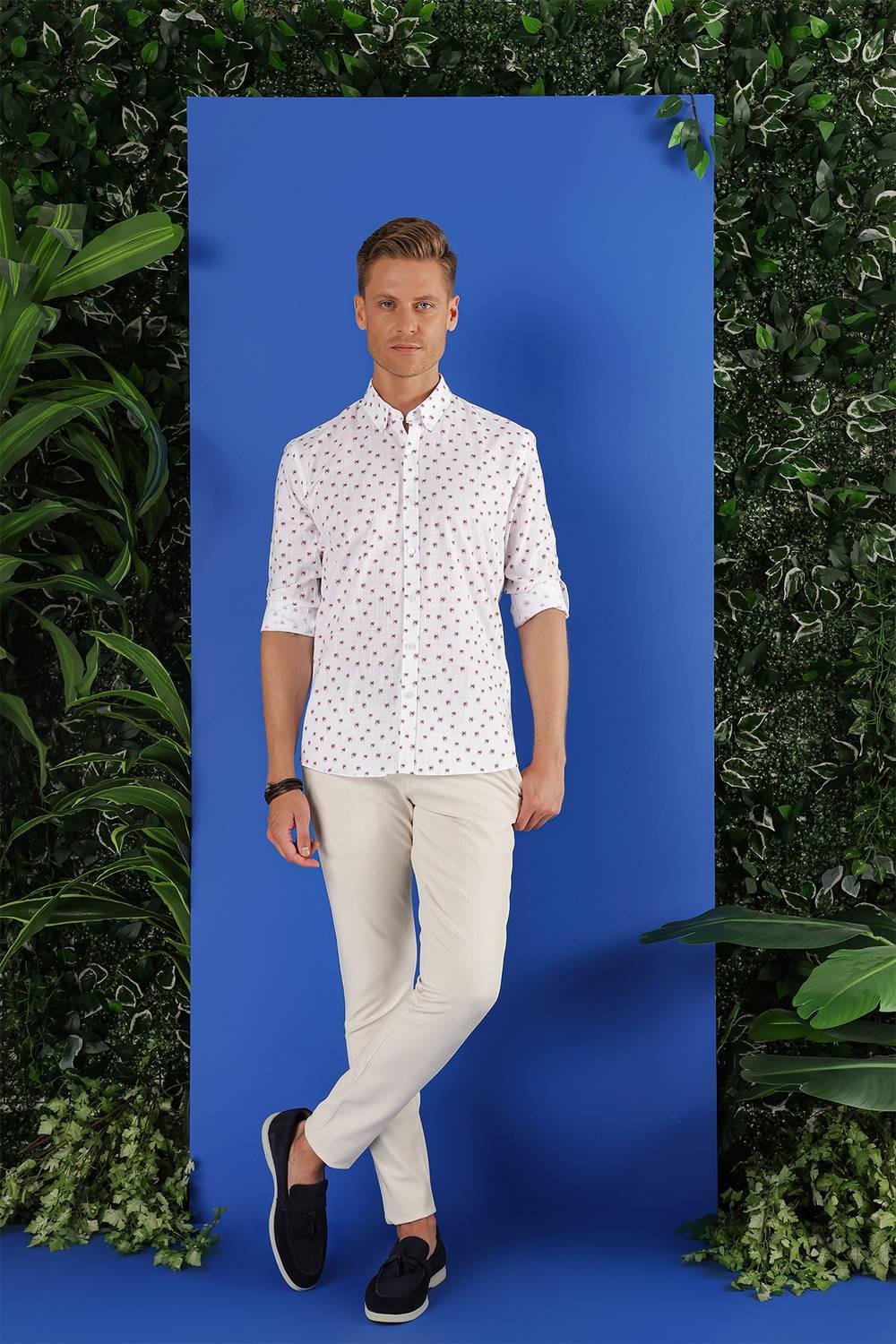 GK 656 Beyaz Klasik Gömlek