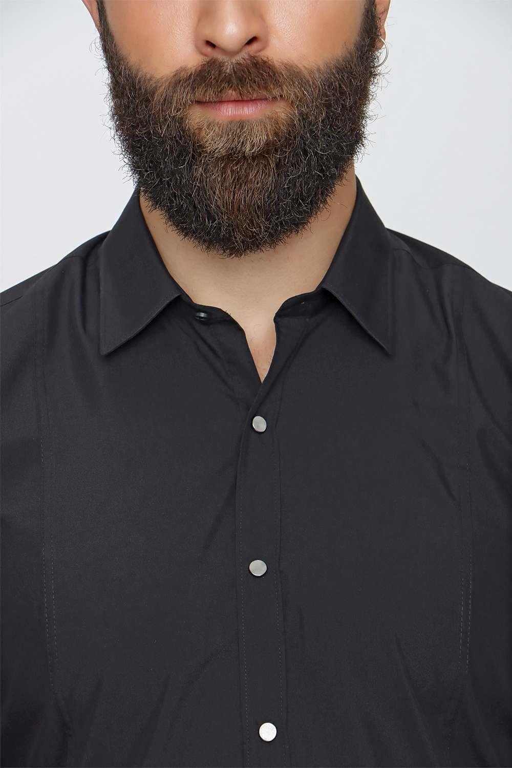 GK 659 Siyah Klasik Gömlek