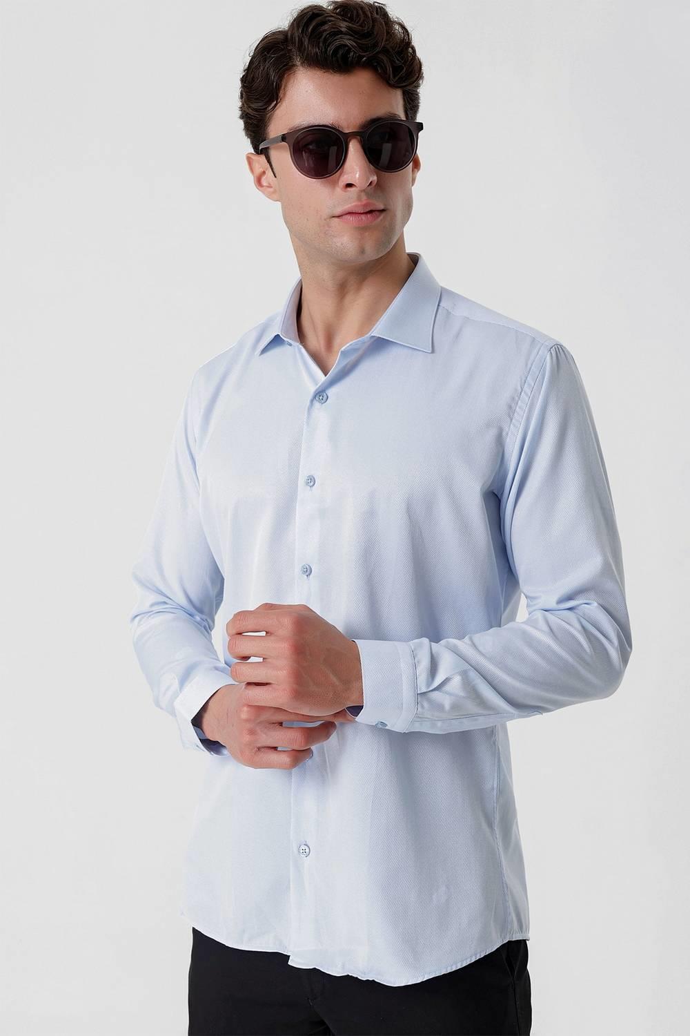 GK 677 Slim Fit Mavi Altro Gömlek