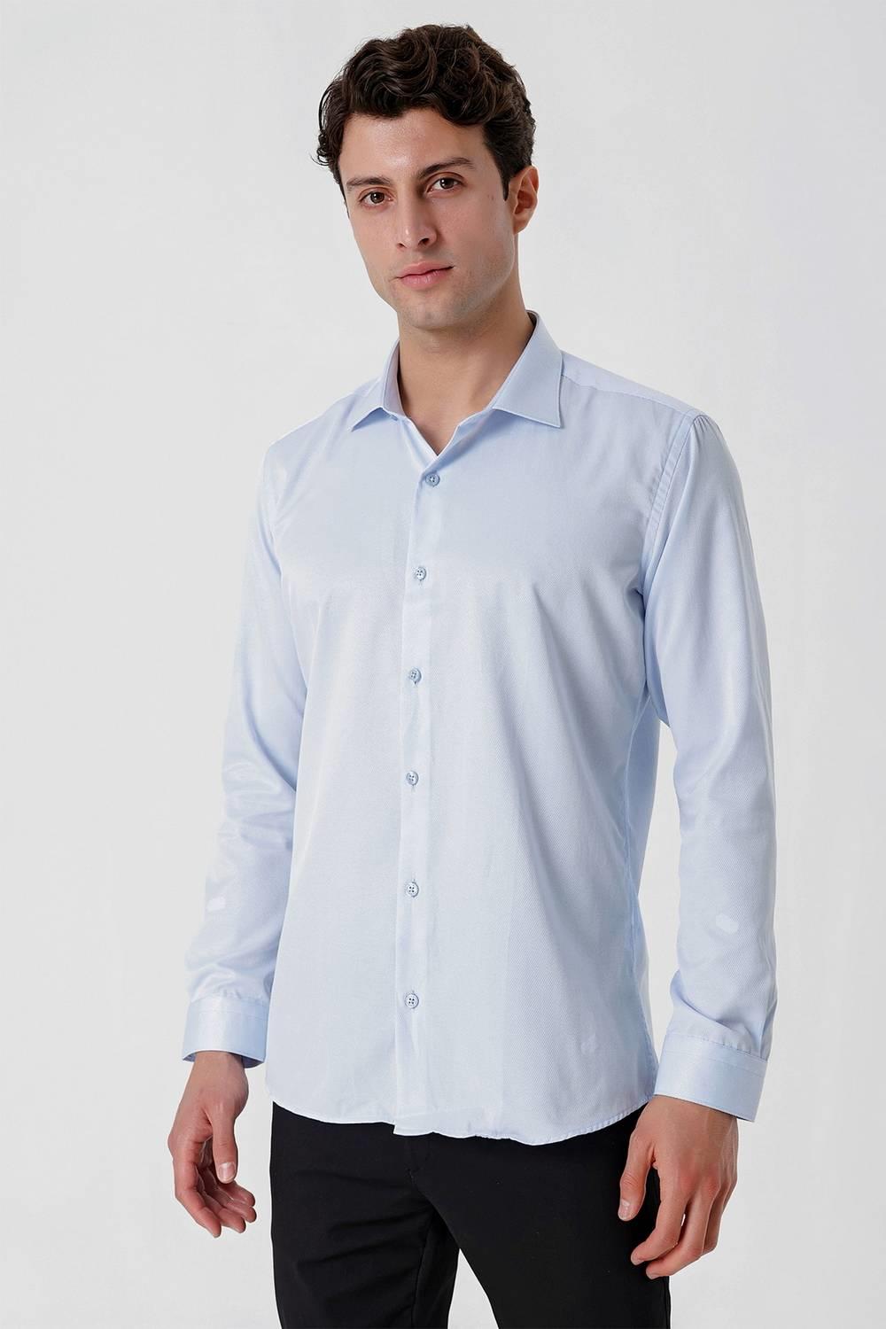 GK 677 Slim Fit Mavi Altro Gömlek