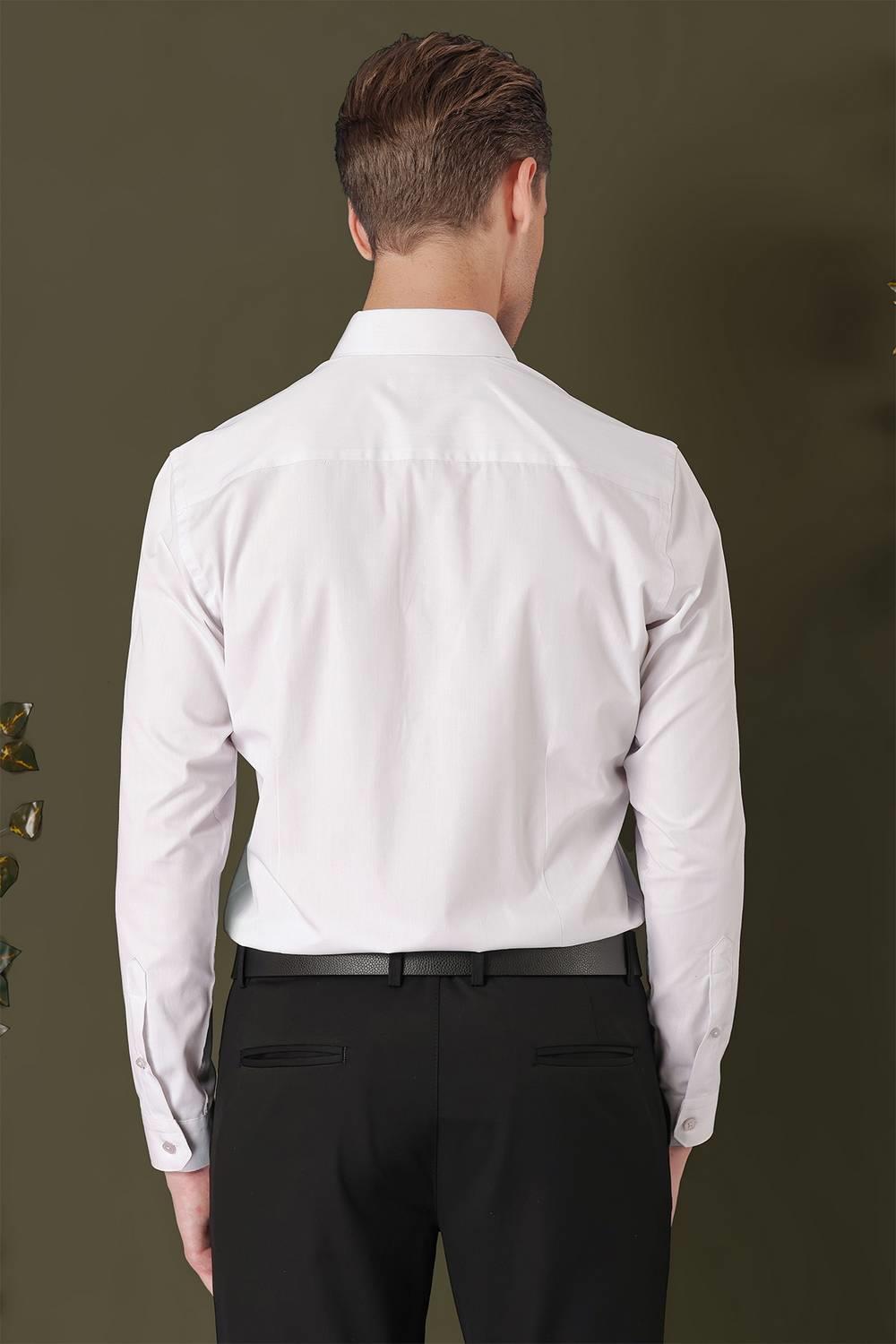 GK 711 Slim Fit Taş Klasik Gömlek