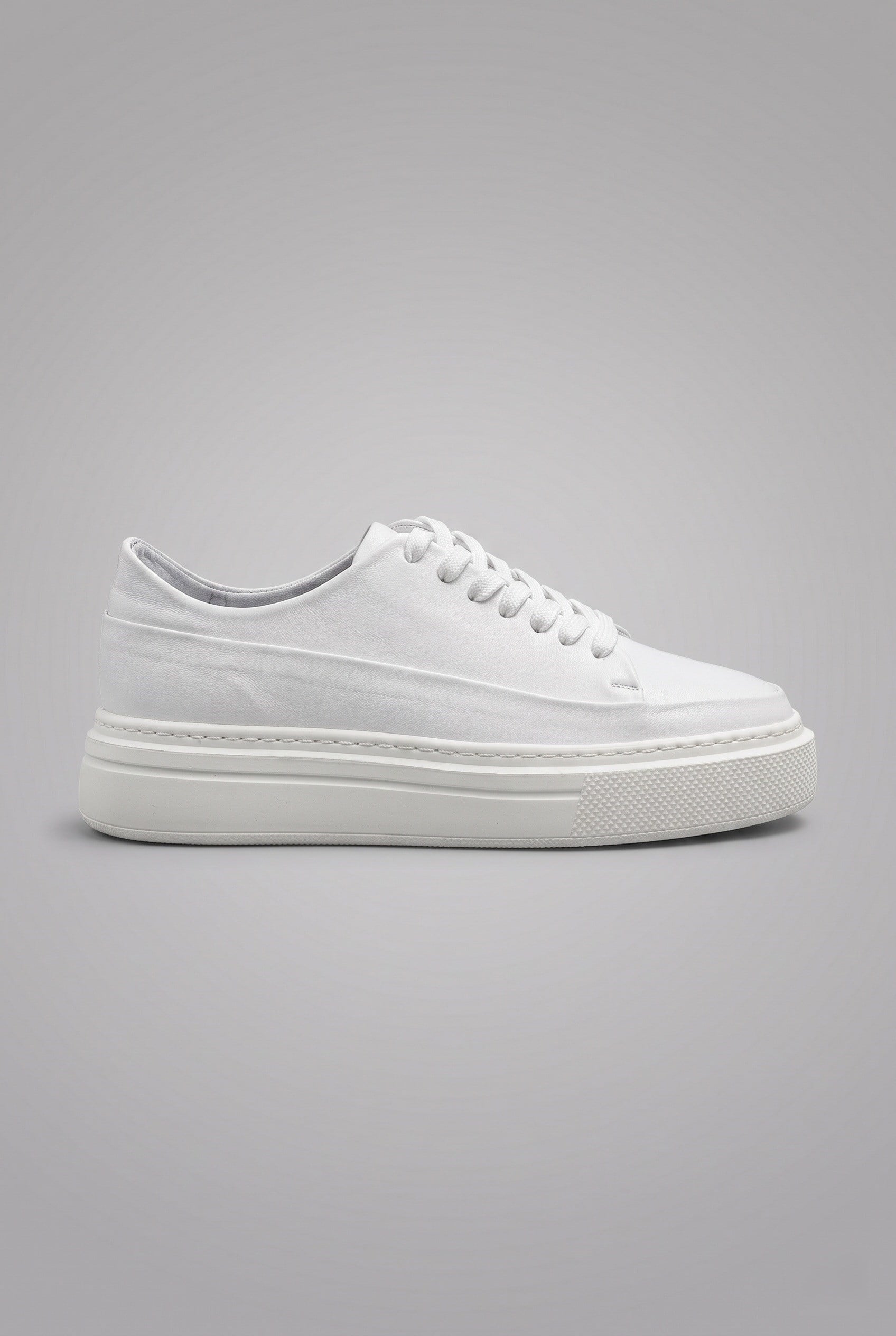 Kalın Eva Tabanlı Bağcıklı Beyaz Sneaker Ayakkabı 2026-17
