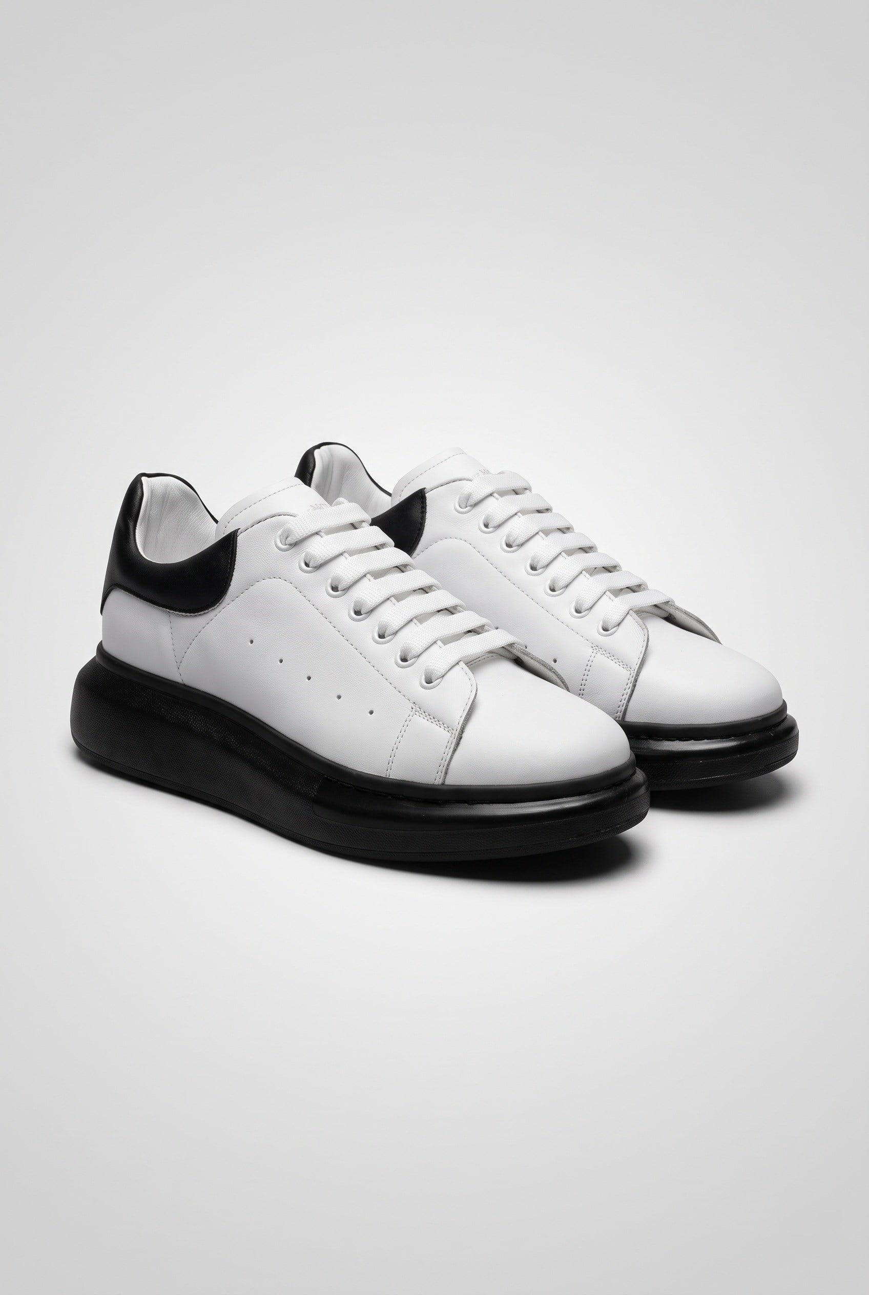 Kalın Eva Tabanlı Bağcıklı Çift Renk Beyaz Sneaker Ayakkabı 2026-12