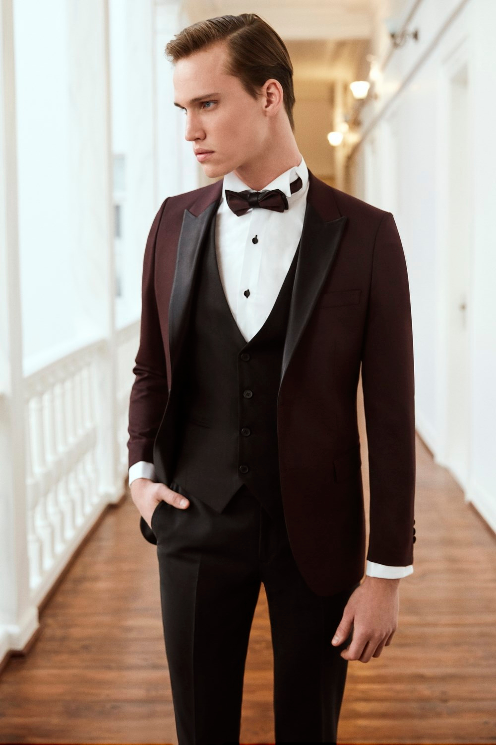 P 1016 Slim Fit Siyah Klasik Pantolon