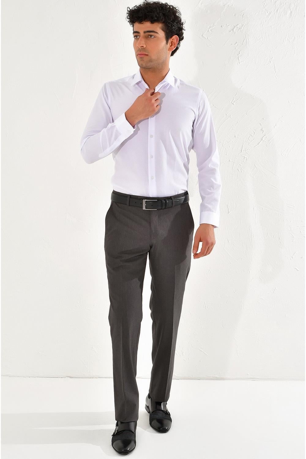 P 1067 REGULAR Regular Antrasit Klasik Pantolon