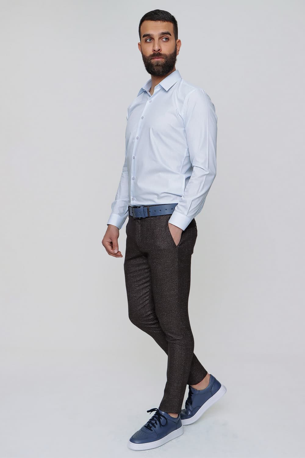 P 1090 Slim Fit Kahve Spor Pantolon