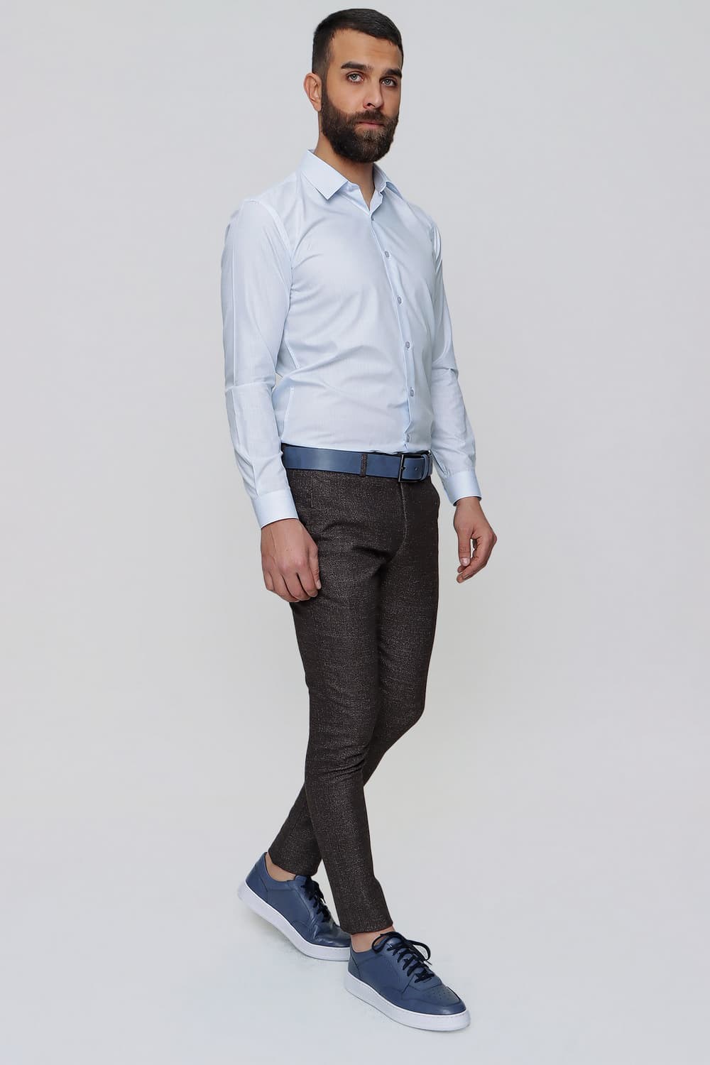 P 1090 Slim Fit Kahve Spor Pantolon