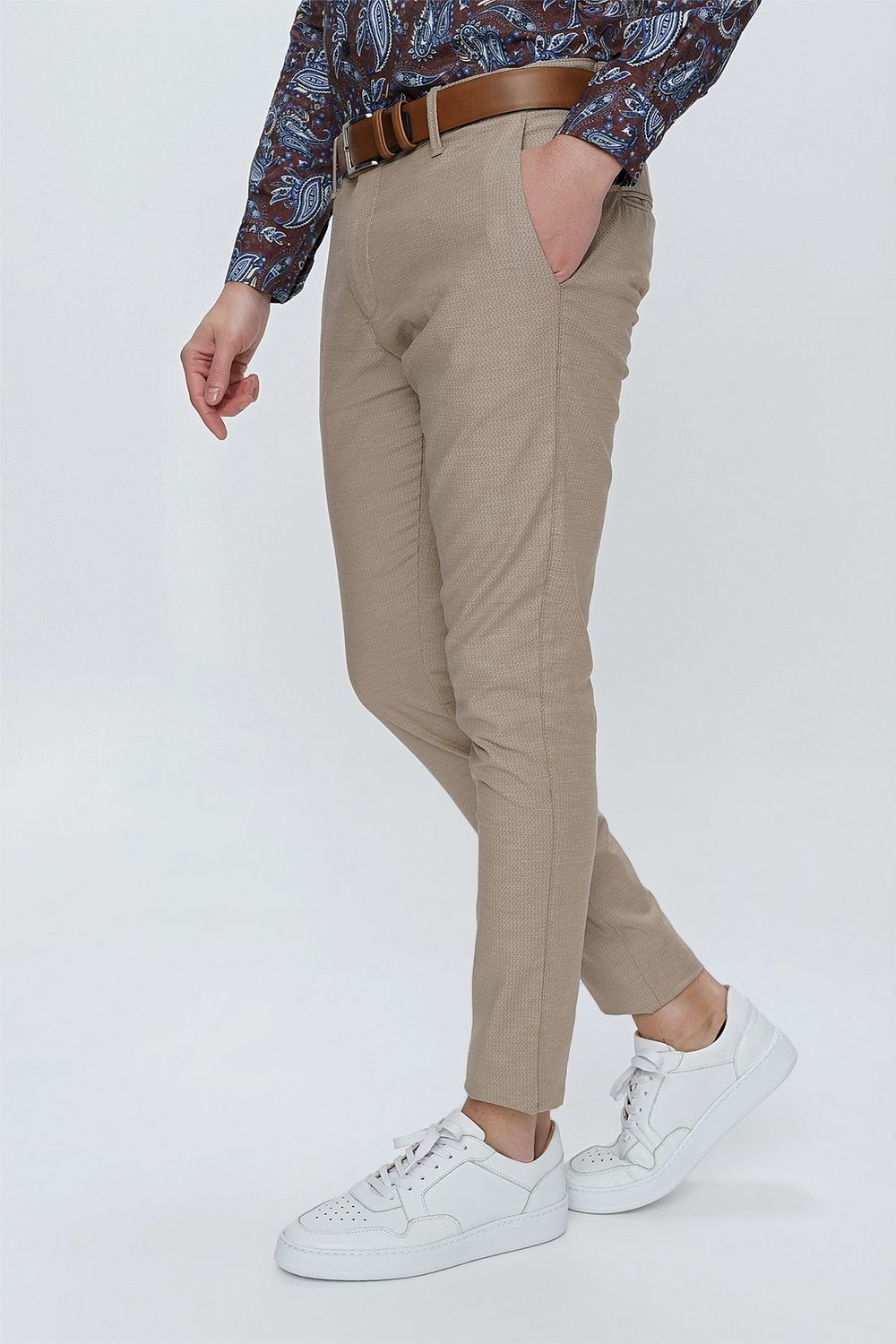 P 1111 Slim Fit Taba Spor Pantolon
