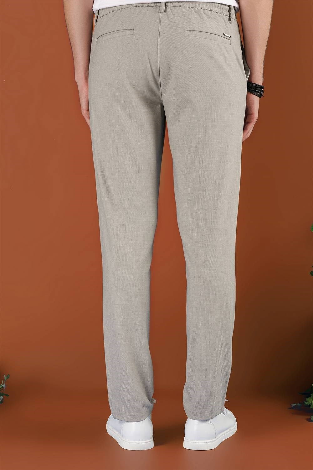 P 1117 Slim Fit Açık Gri Spor Pantolon