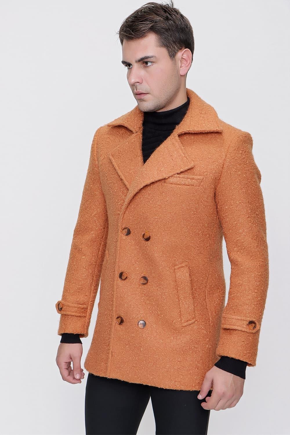 PLT 074 Şampanya Klasik Palto