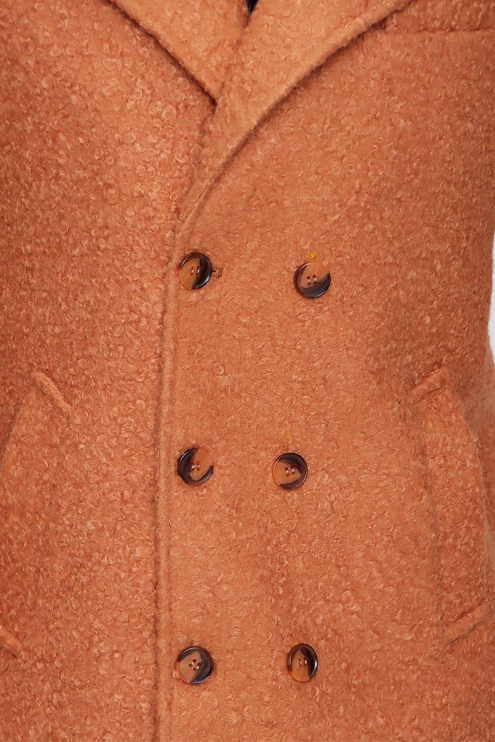 PLT 074 Şampanya Klasik Palto