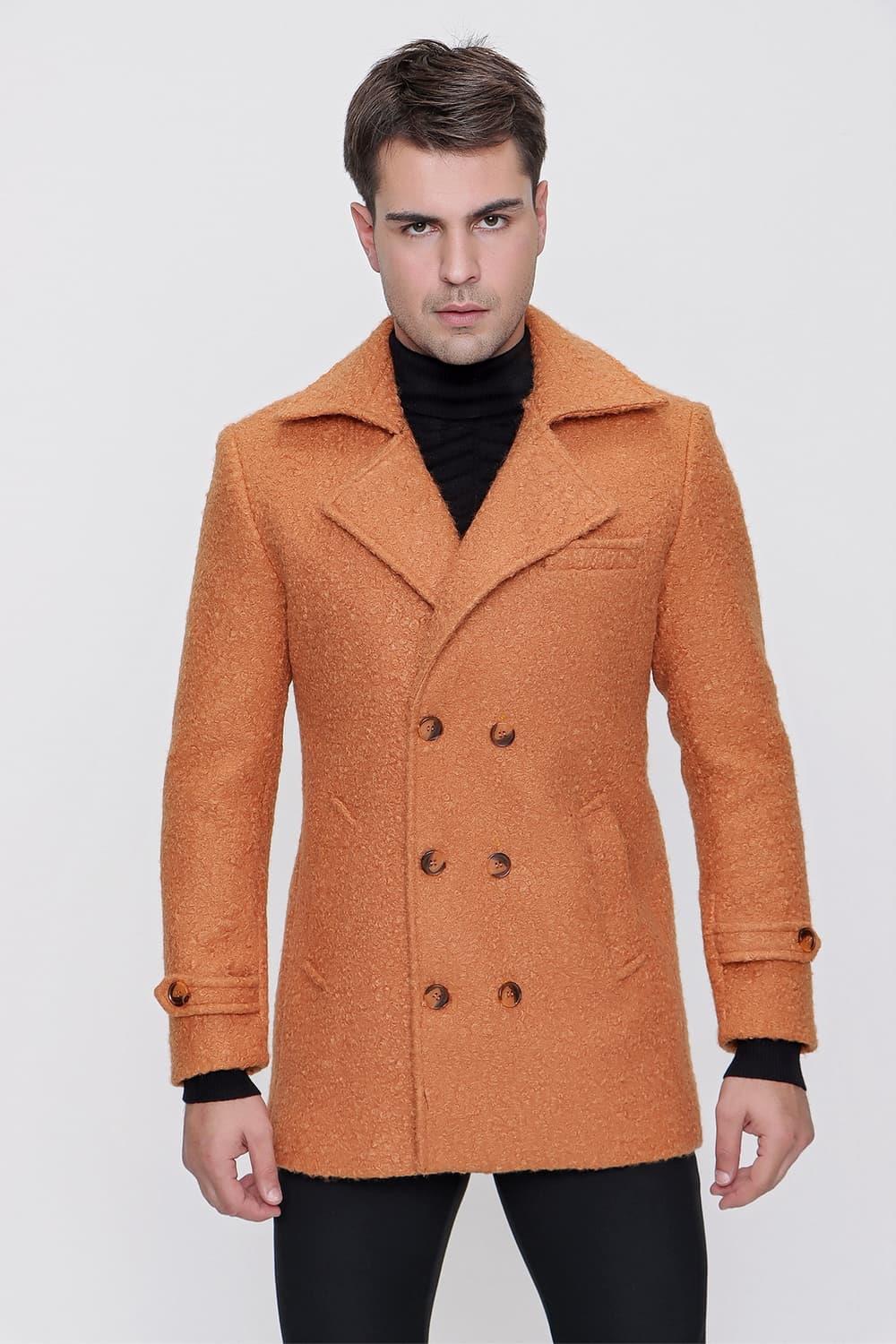 PLT 074 Şampanya Klasik Palto