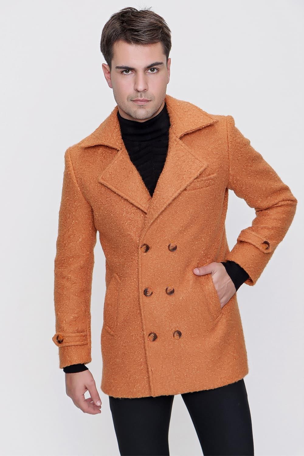 PLT 074 Şampanya Klasik Palto