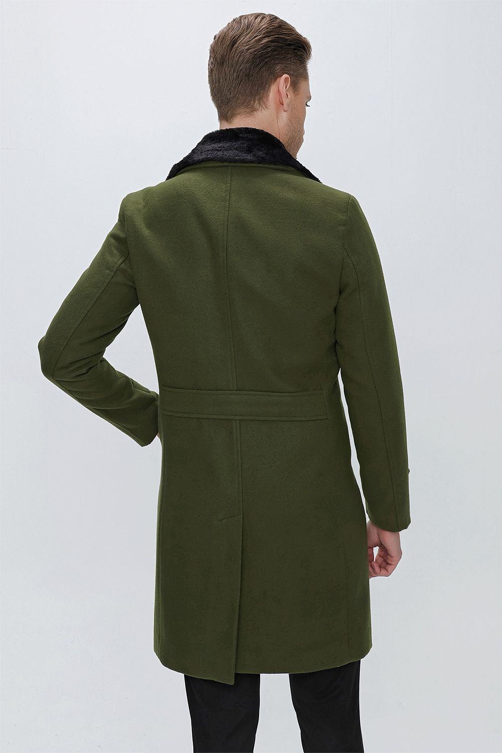 PLT 076 Yeşil Klasik Palto