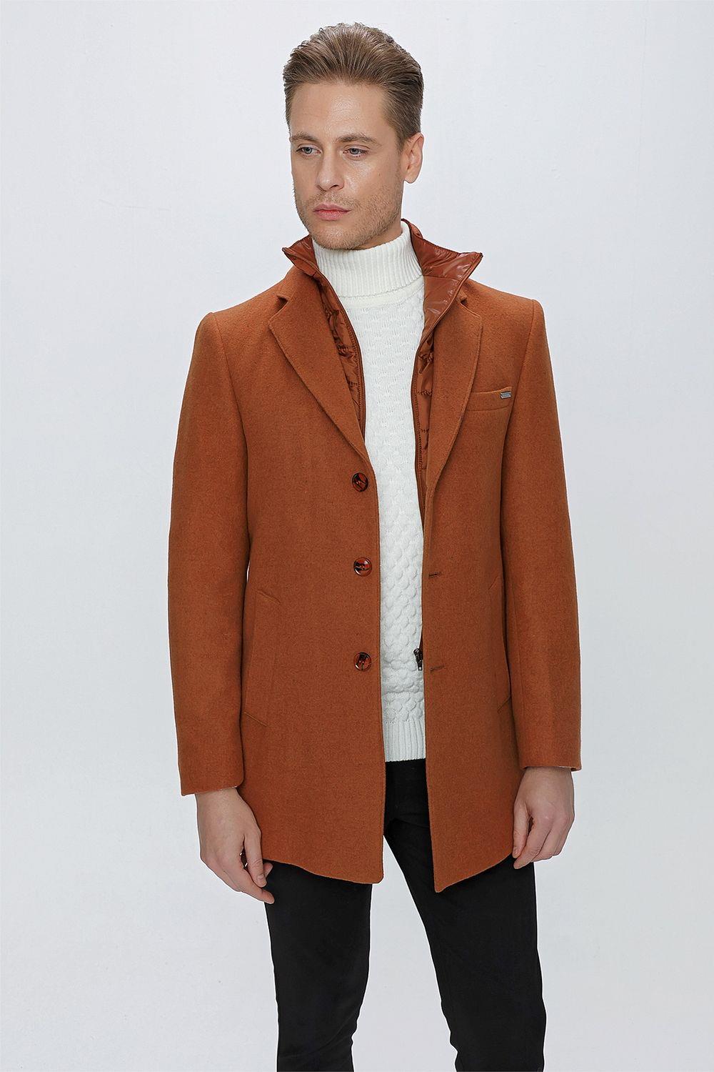 PLT 077 Kiremit Klasik Palto