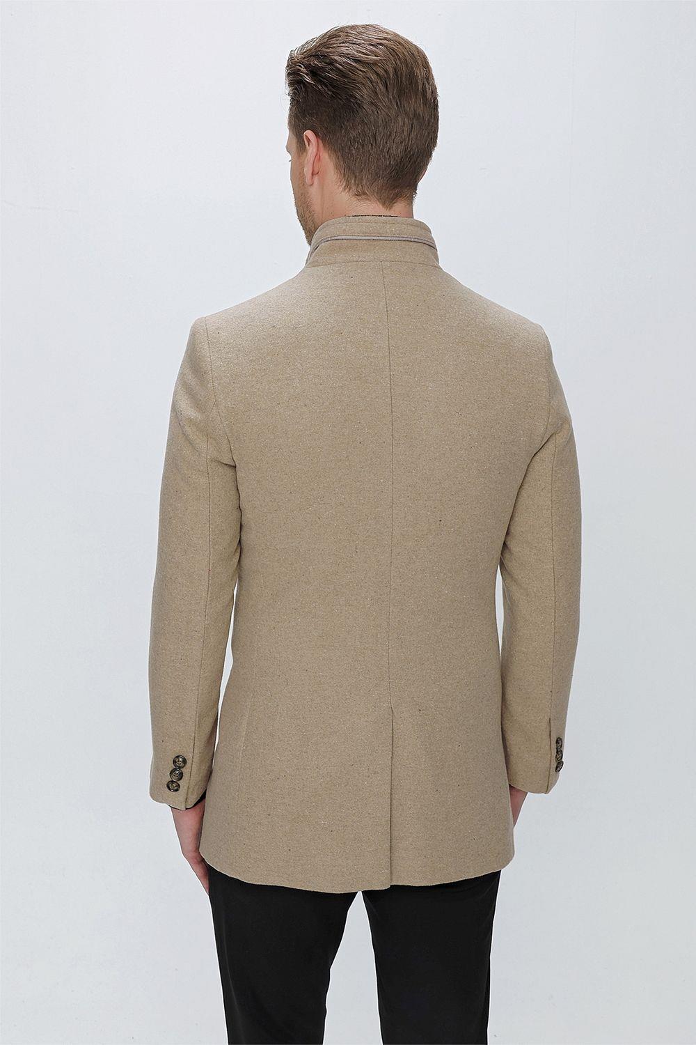 PLT 081 Bej Klasik Palto