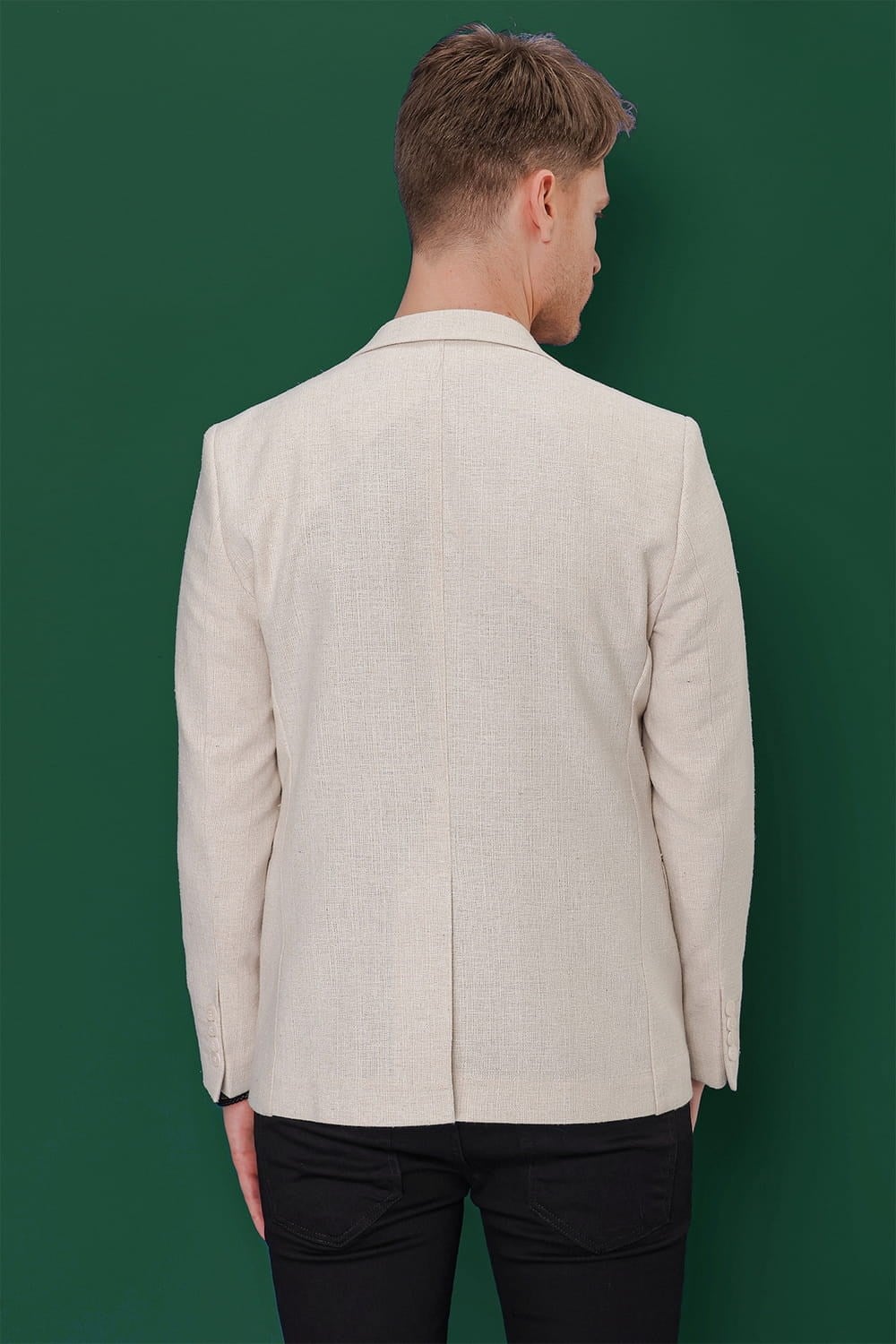Slim Fit Mono Yaka Esnek Pamuklu Blazer Ceket C 635