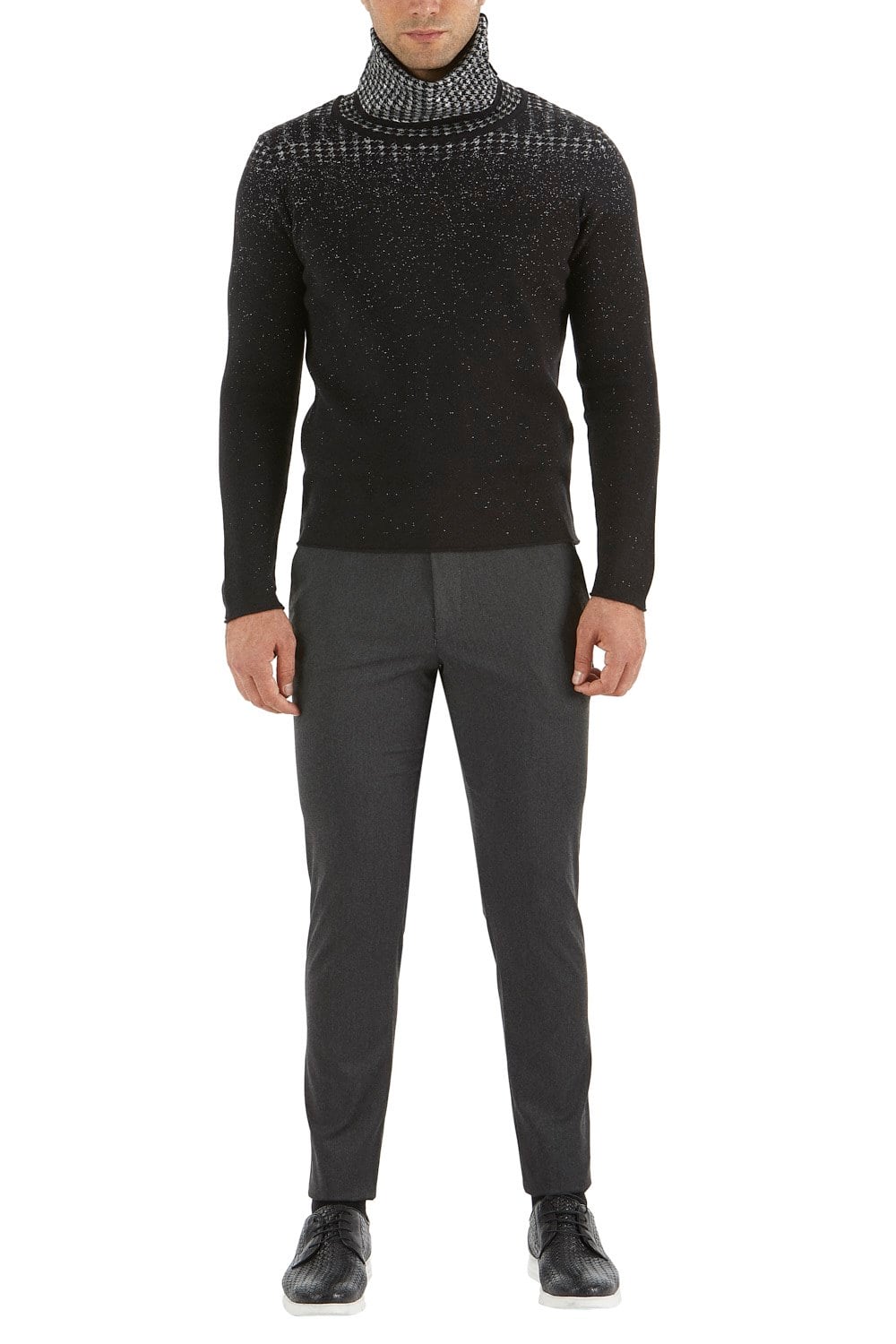Slim Fit Pilesiz Yan Cepli Esnek Pamuklu Antrasit Pantolon P 1052