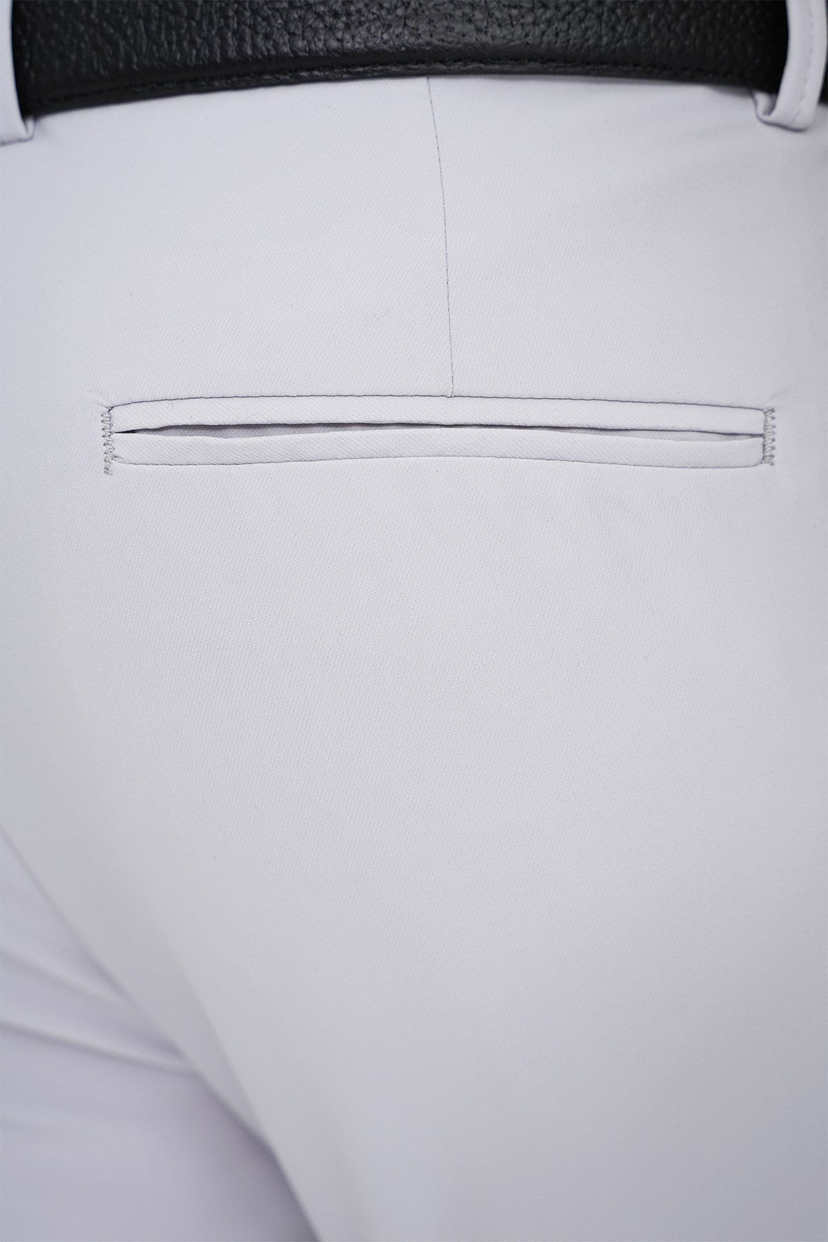 Slim Fit Yan Cepli Esnek Düz Koyu Taş Pamuk Pantolon P 1197