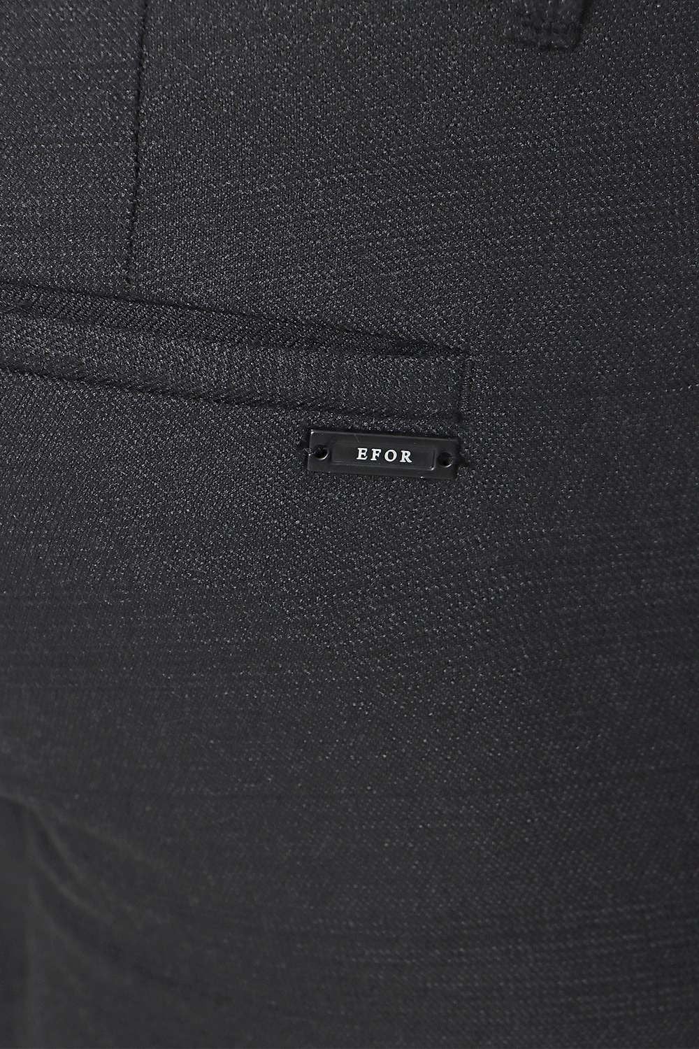 Slim Fit Yan Cepli Esnek Pamuklu Dokulu Siyah Kumaş Pantolon P 1096