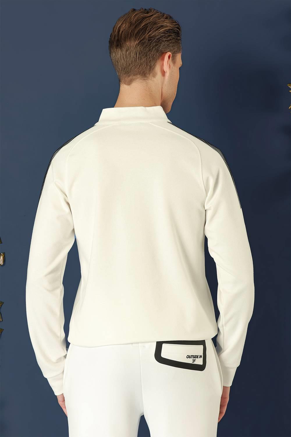 SWT 012 SWEA Slim Fit Ekru Spor 47 - Sweatshırt