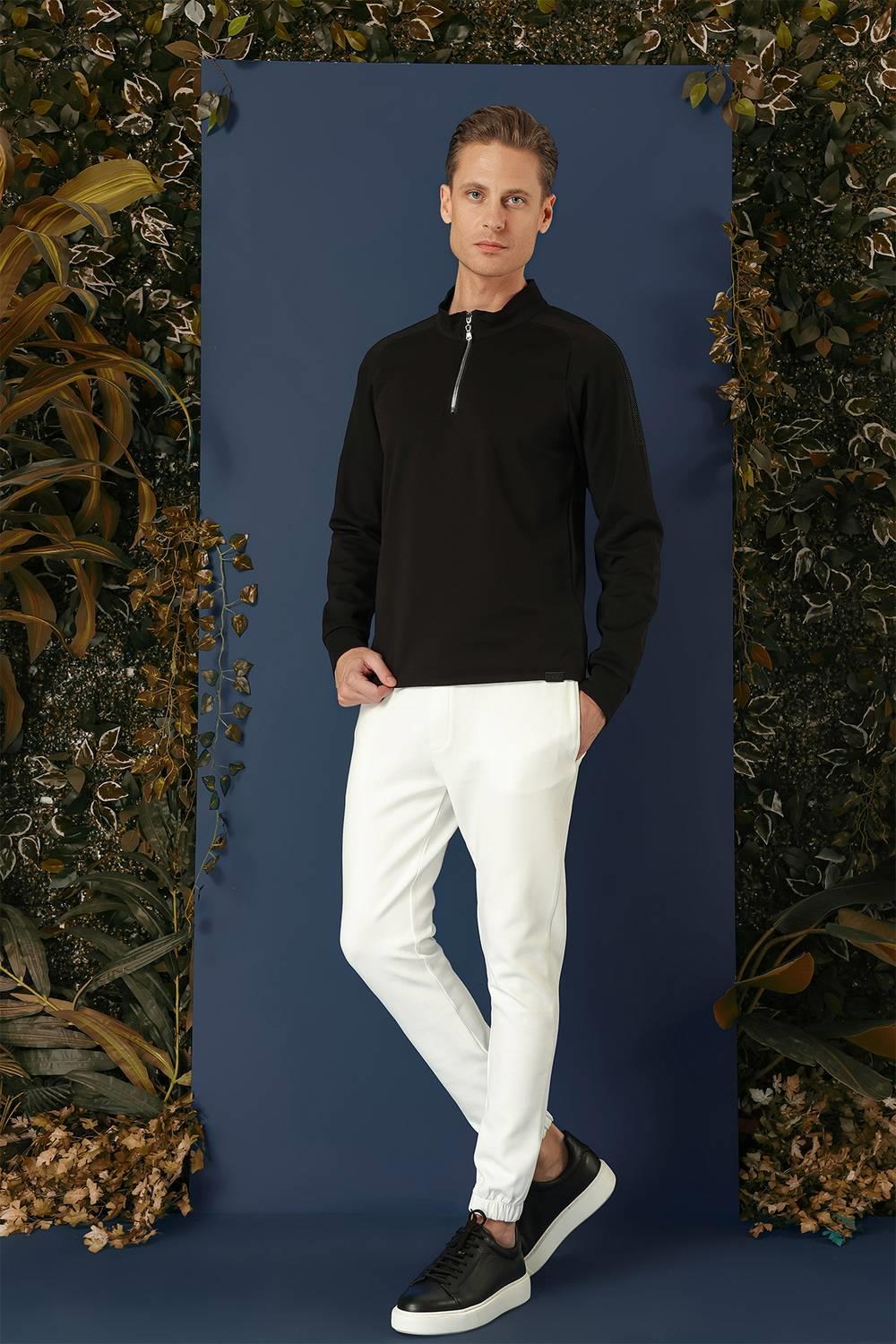 SWT 012 SWEA Slim Fit Siyah Spor 47 - Sweatshırt