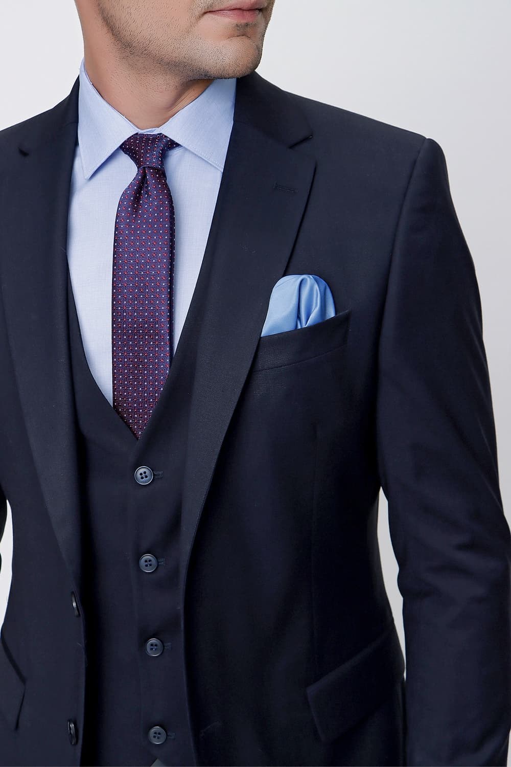 TK 841 Slim Fit Lacivert Klasik Takım Elbise
