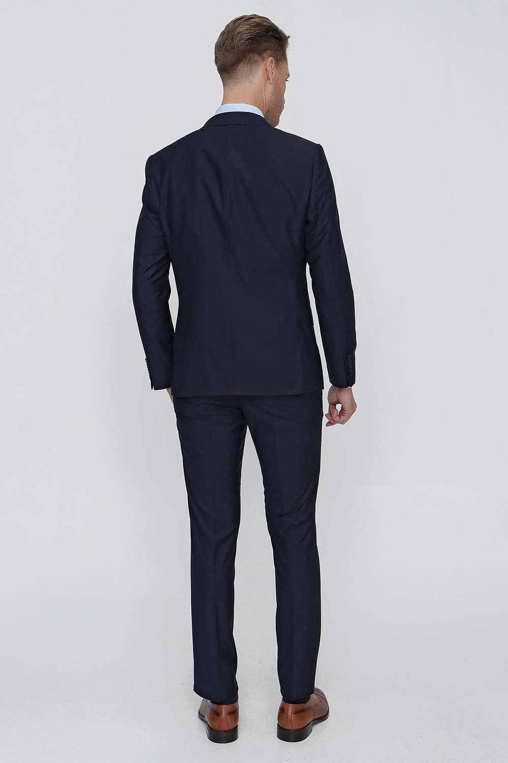 TK 861 Slim Fit Lacivert Klasik Takım Elbise