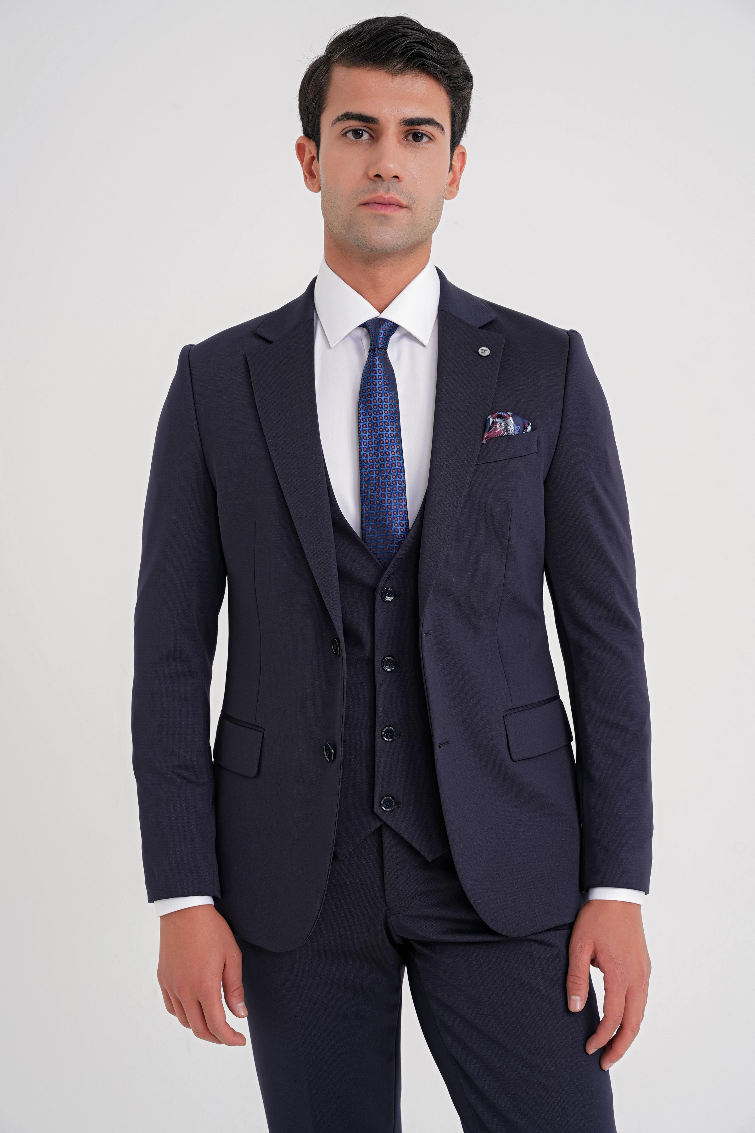 TK 927 TAKIM Slim LACİVERT