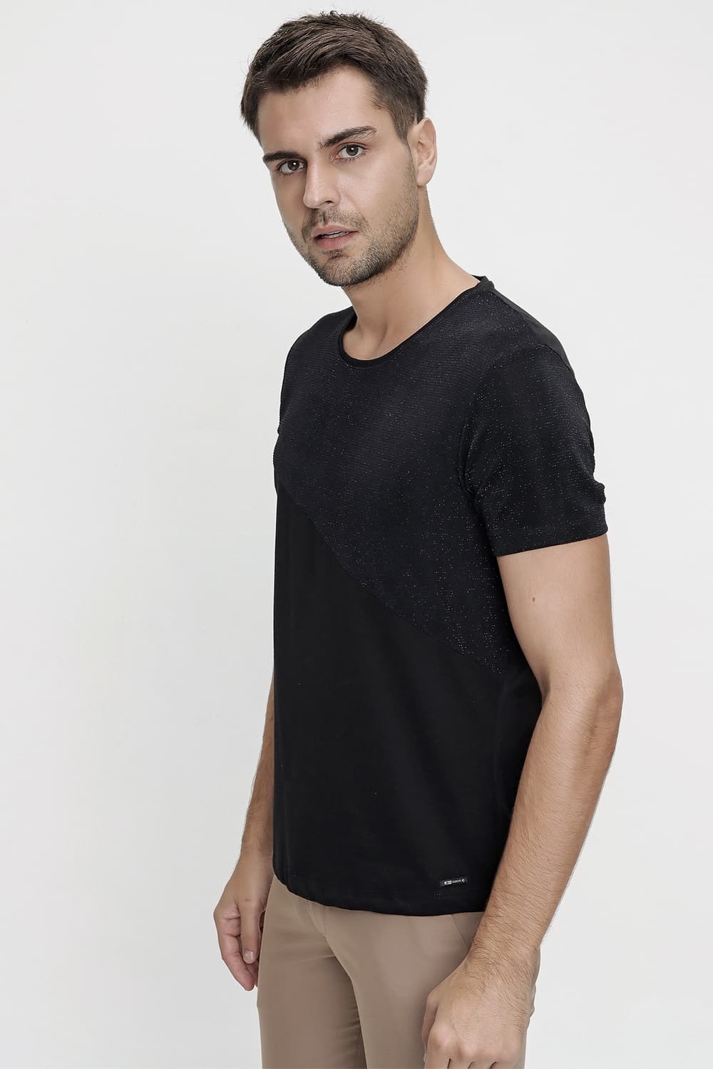 TS 794 Slim Fit Siyah Spor T-Shirt