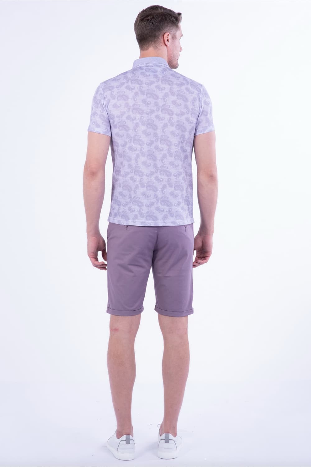TS 803 Slim Fit Lila Spor T-Shirt