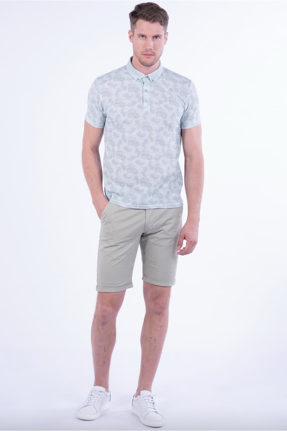 TS 803 Slim Fit Nil Yeşili Spor T-Shirt